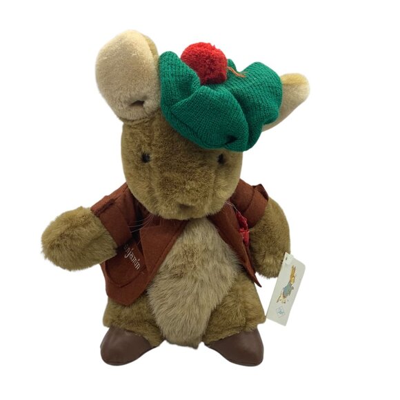 Vtg Benjamin Bunny Plush Toy Eden Toys 1987 9" Beatrix Potter Has TAG - Picture 1 of 9